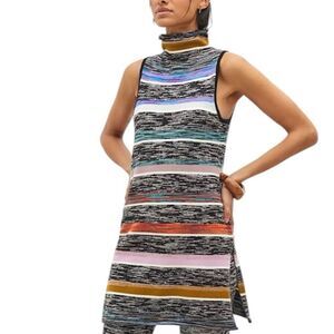 By Anthropologie Turtleneck Sleeveless Tunic Sweater Soft Lightweight Medium